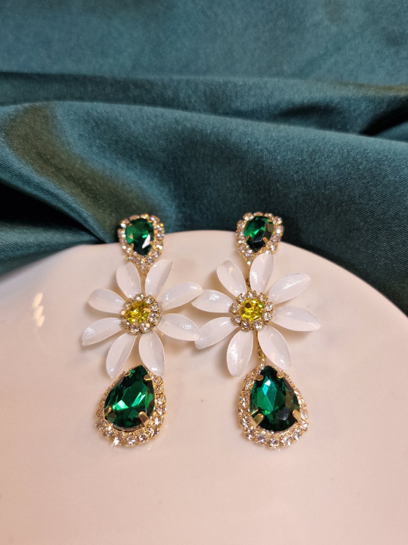 Flower, drop earrings image 0
