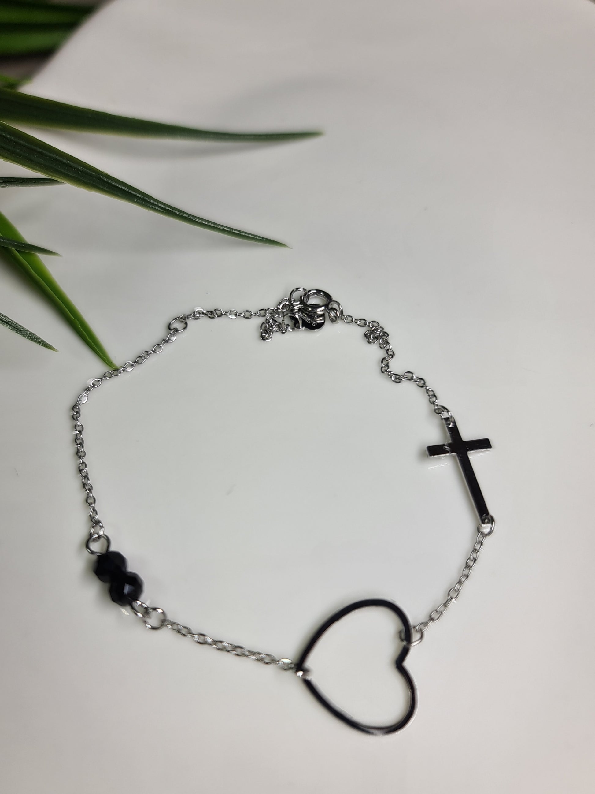 Heart, cross bracelet image 0