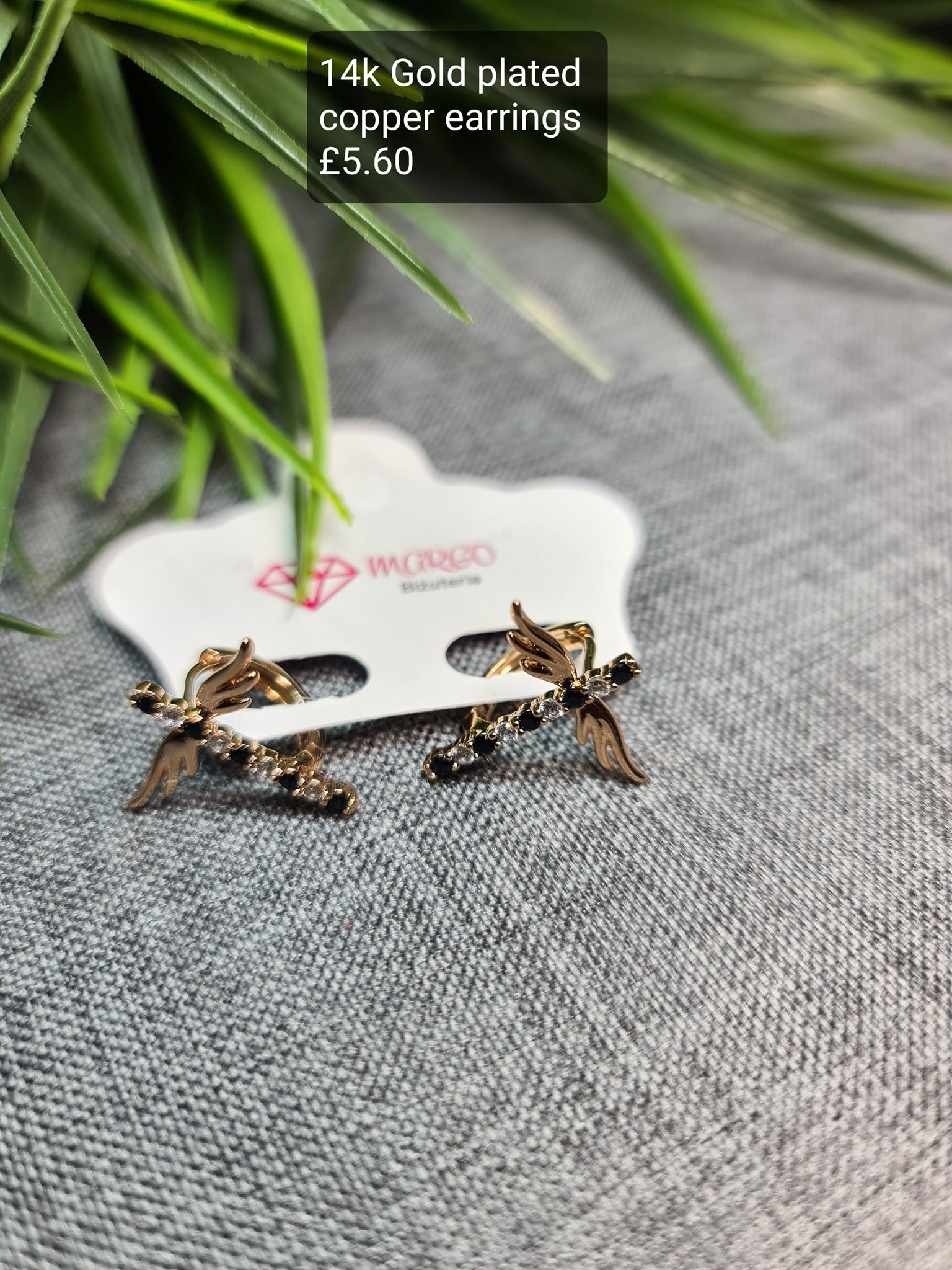 Angel wings earrings image 0