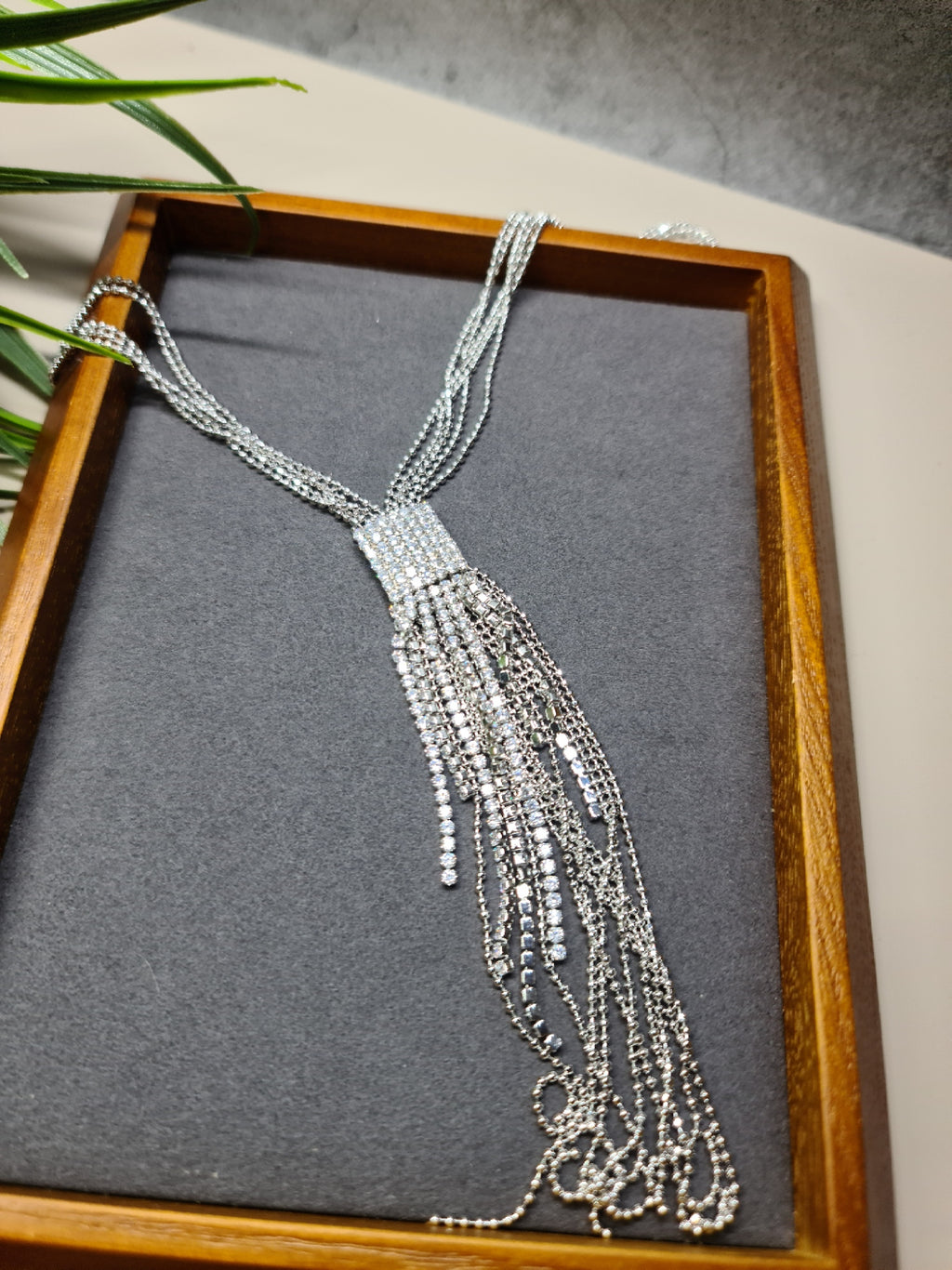 Stunning silver necklace image 1