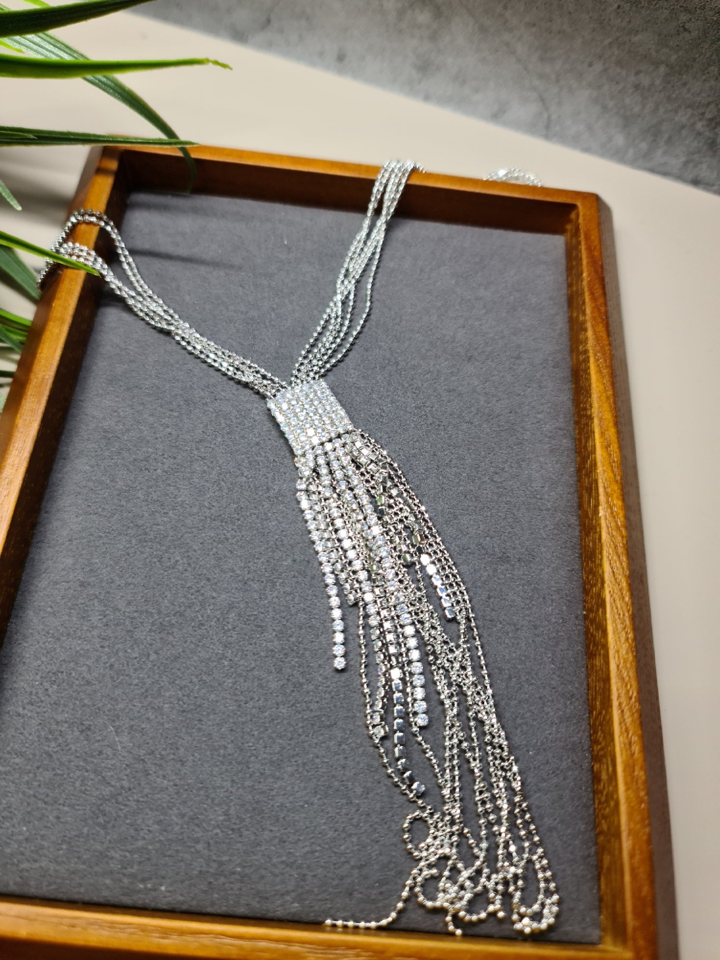 Stunning silver necklace image 1