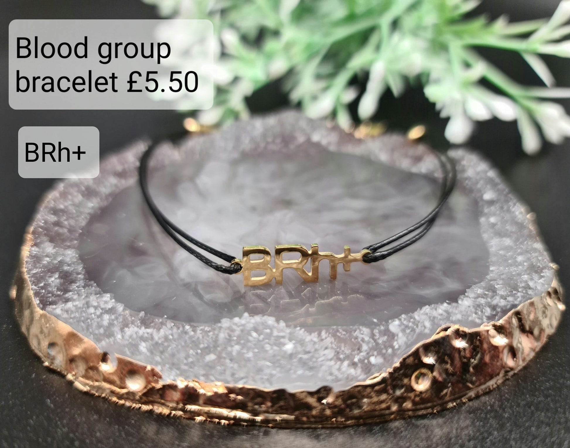 Blood group bracelet BRh+ image 0