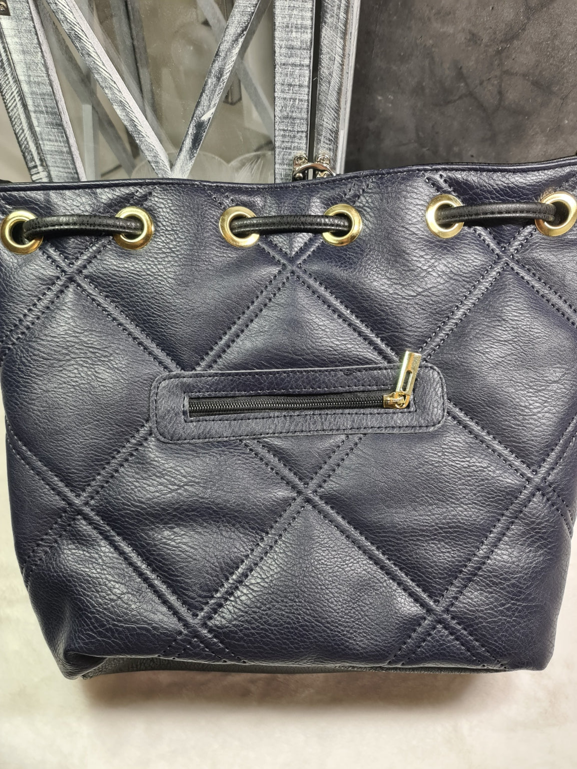 Vittoria Lucca navy handbag image 1