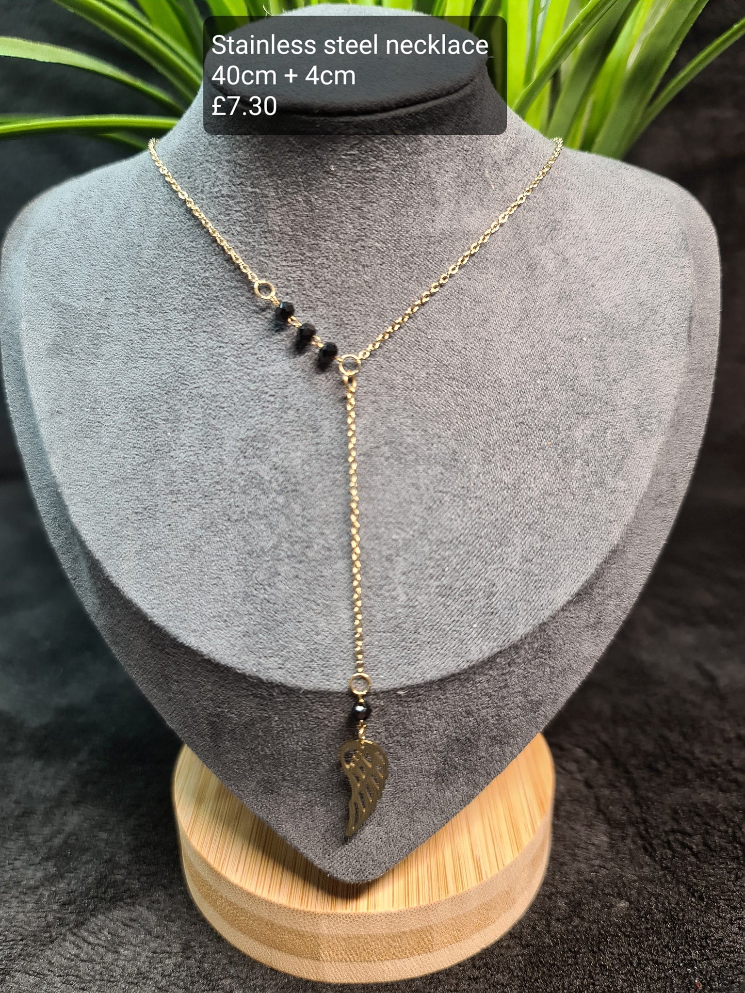 Wing, tie necklace image 0