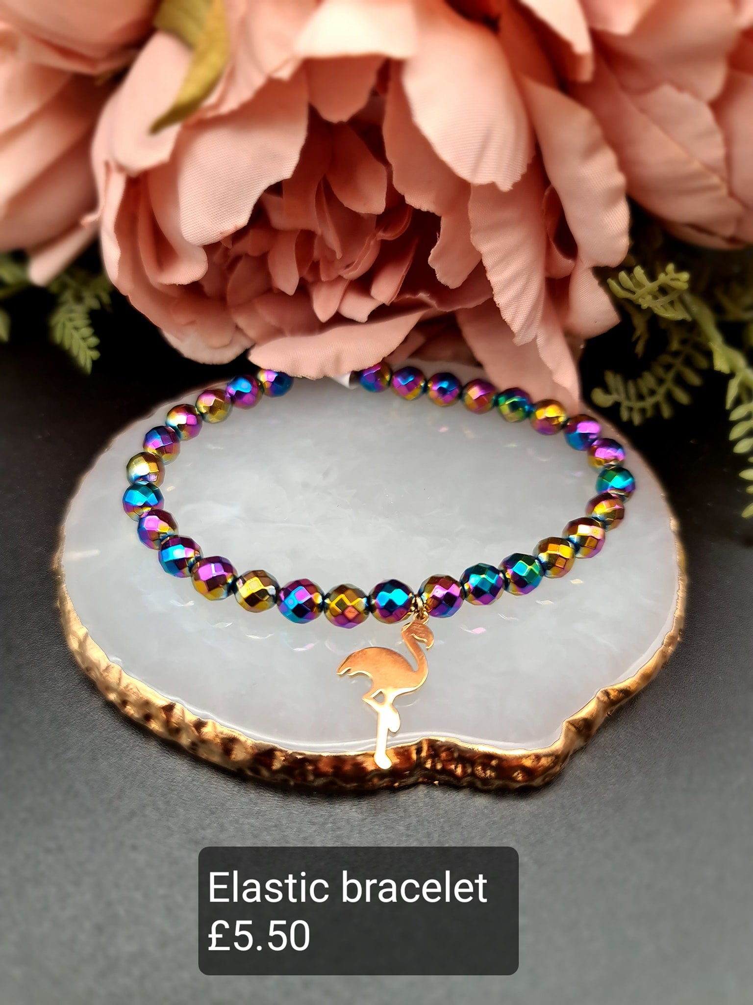 Flamingo, elastic bracelet image 0