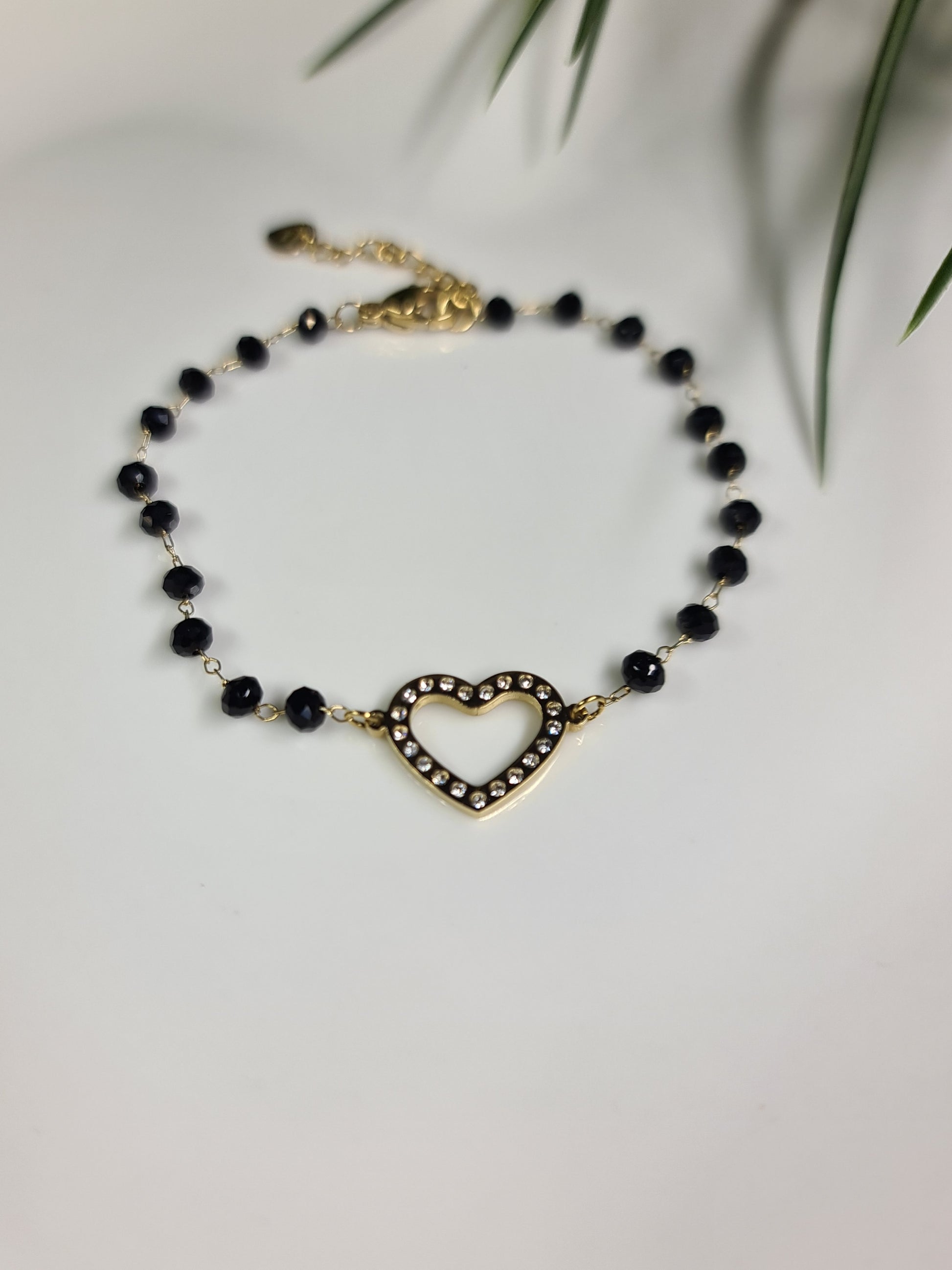 Diamante heart bracelet image 0