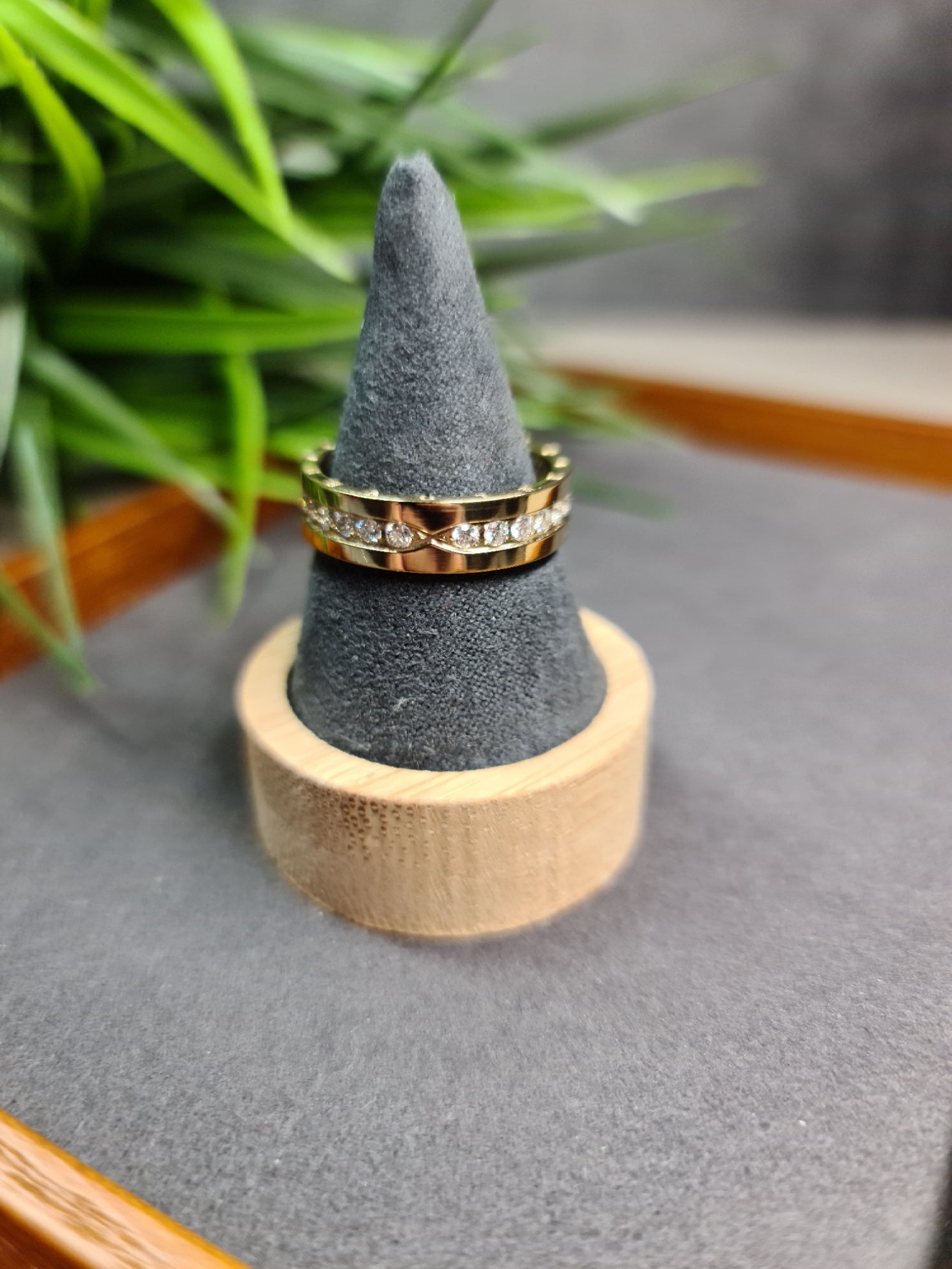 Beloved, diamante wedding ring image 0