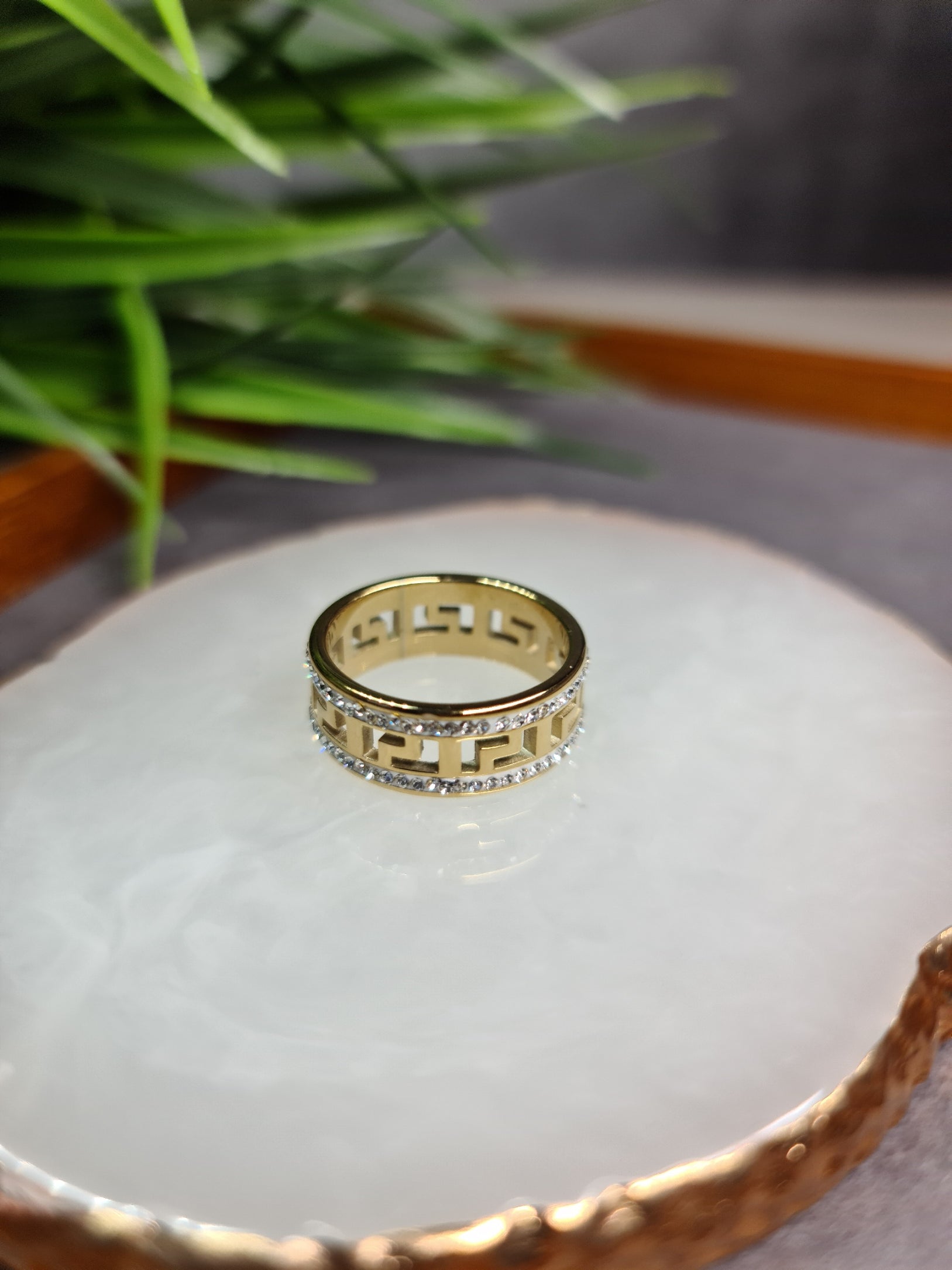 Trendy sign wedding ring image 1