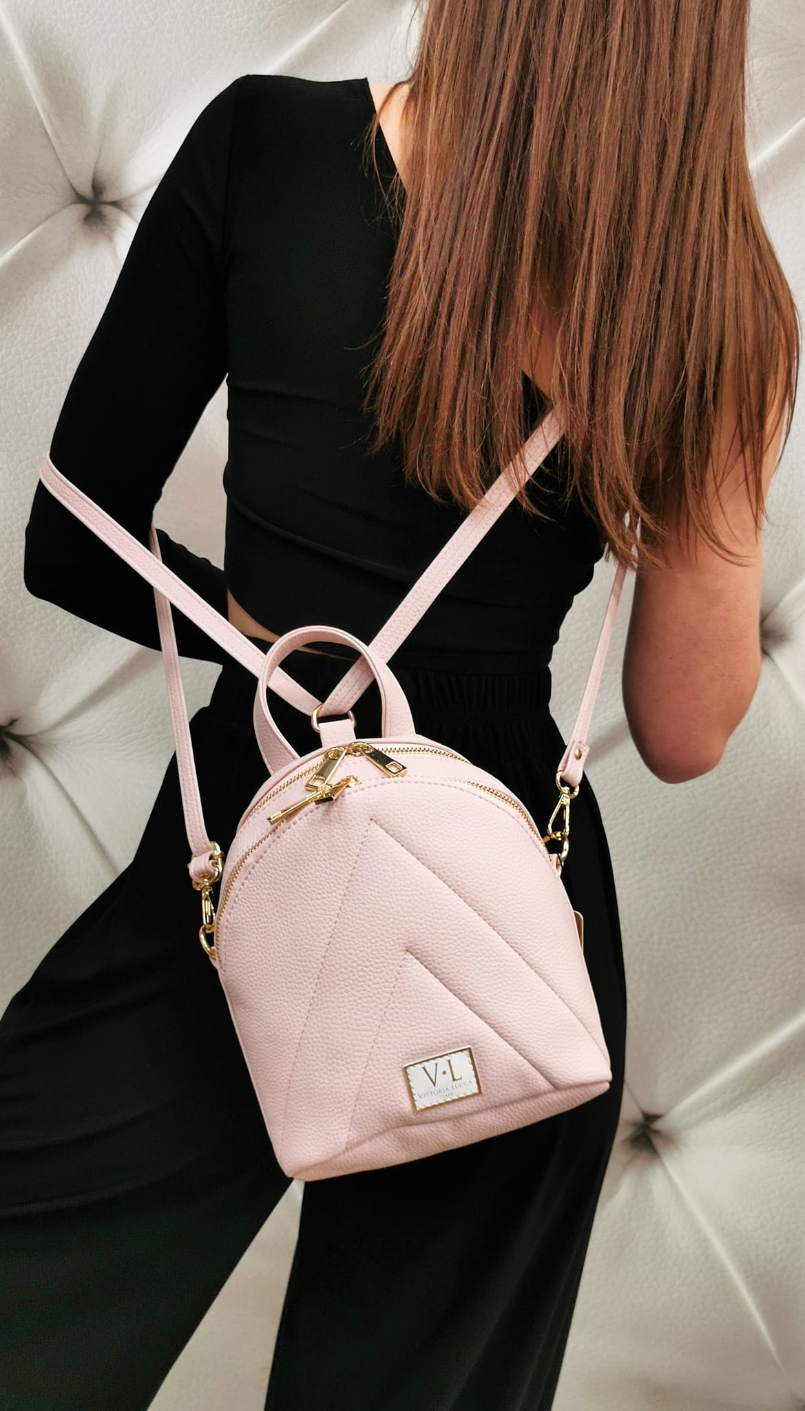 Vittoria Lucca, baby pink, backpack image 0
