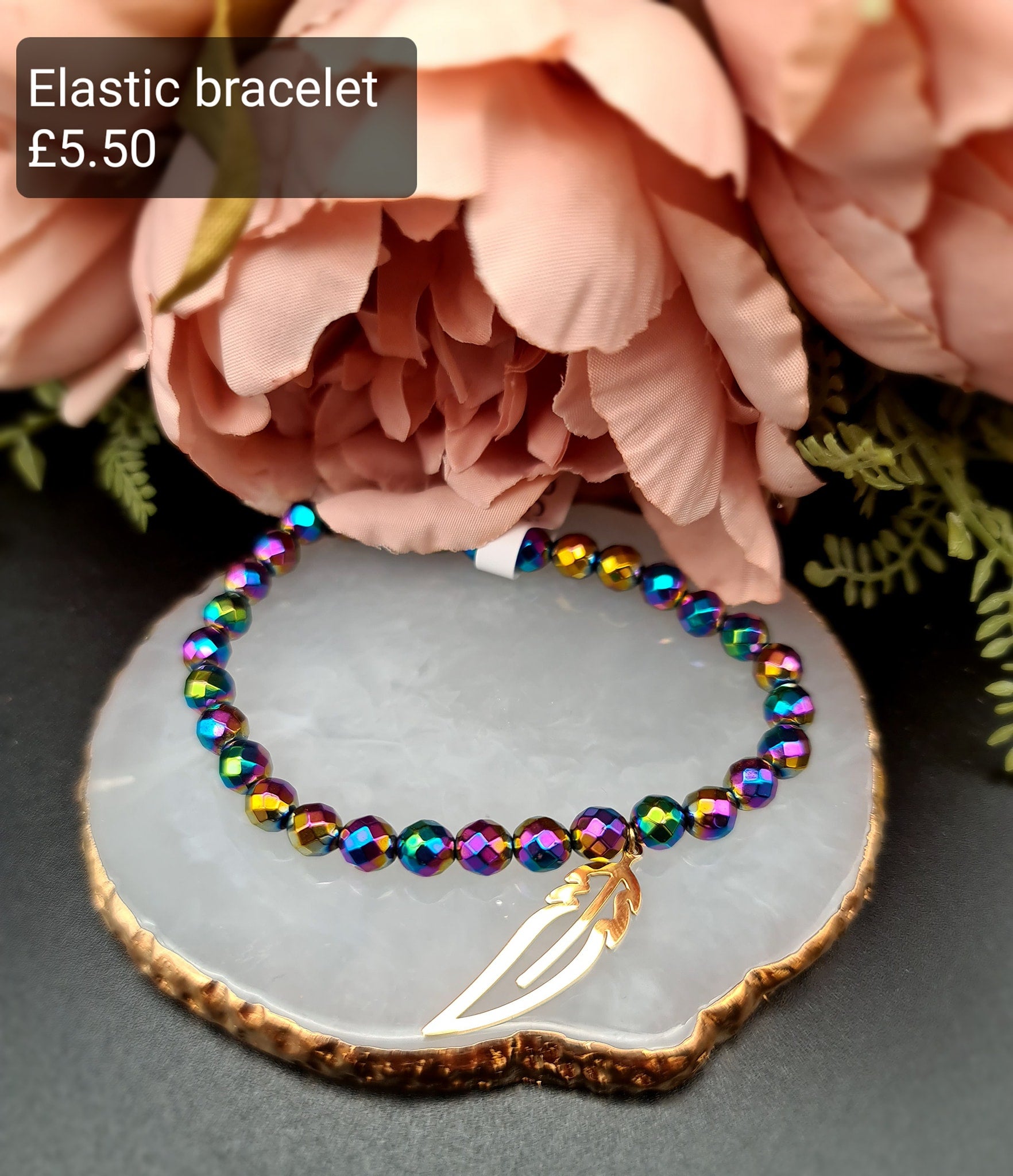 Feather, elastic bracelet image 0
