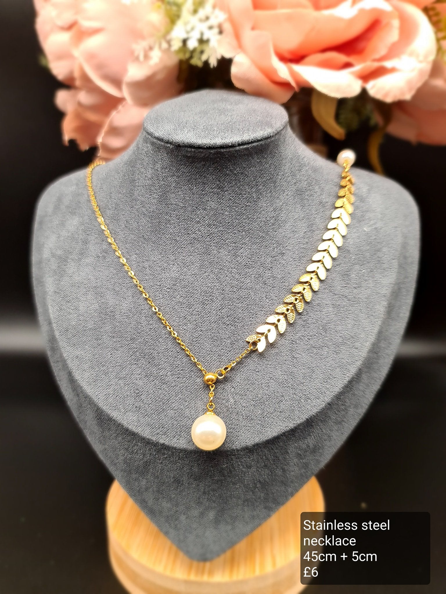 Pearl, tie necklace image 0