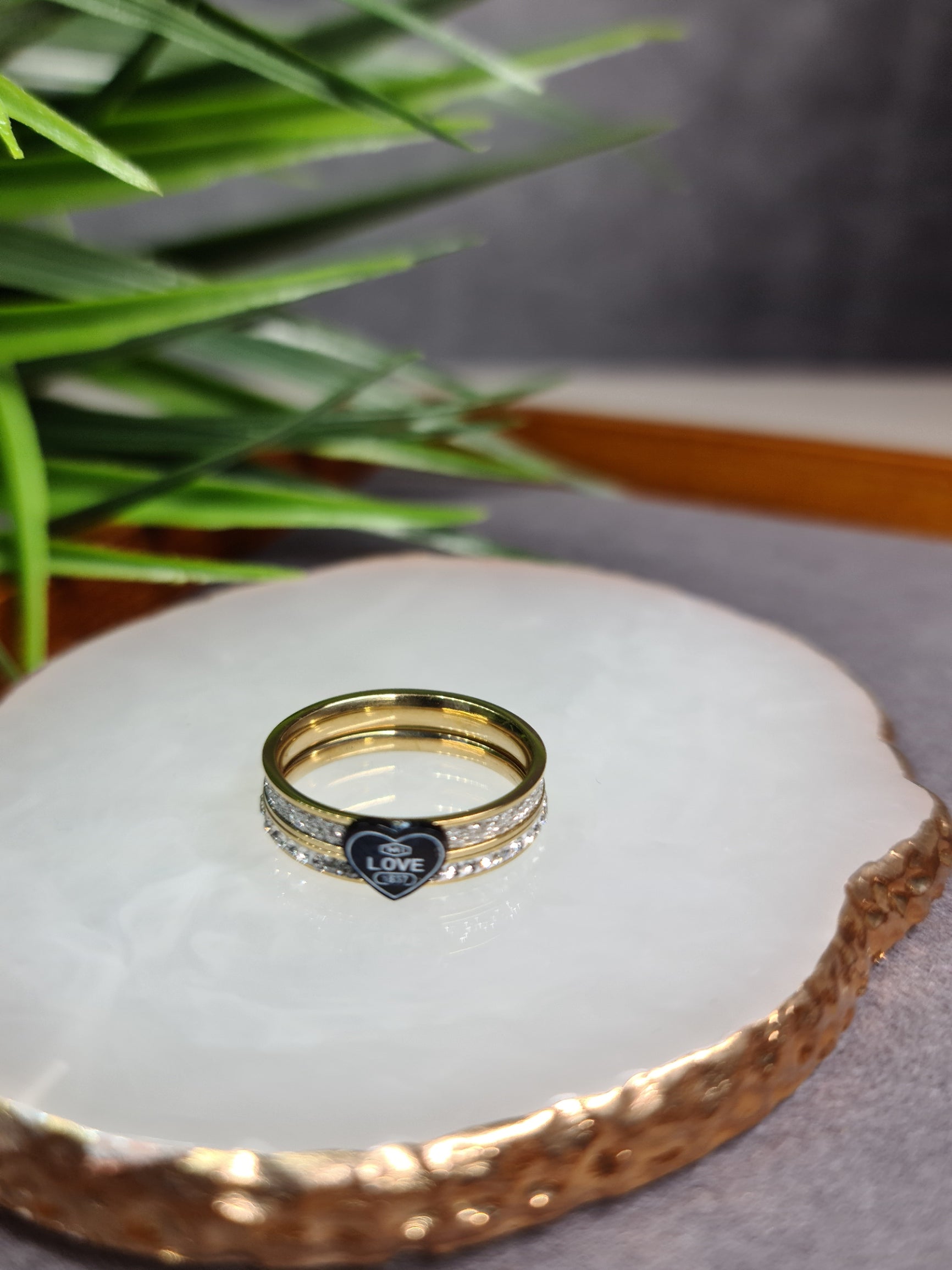 Love, diamante ring image 1