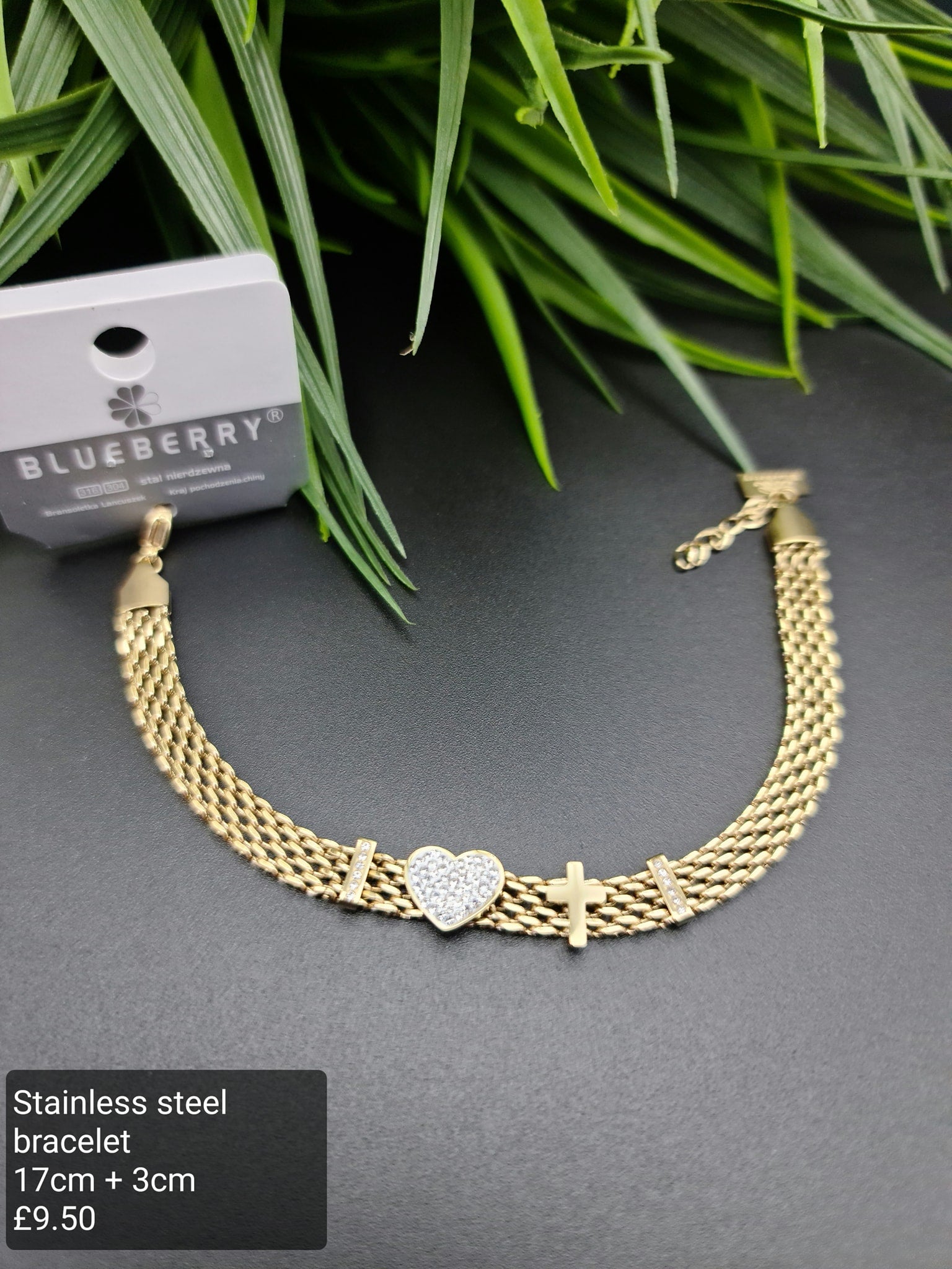 Heart, cross bracelet image 0