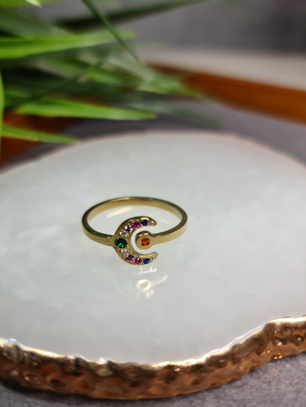 Moon, gemstone ring image 1