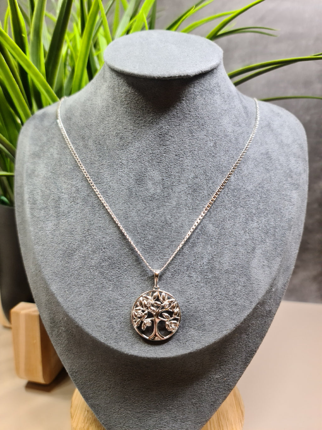 Tree of life, silver necklace image 1