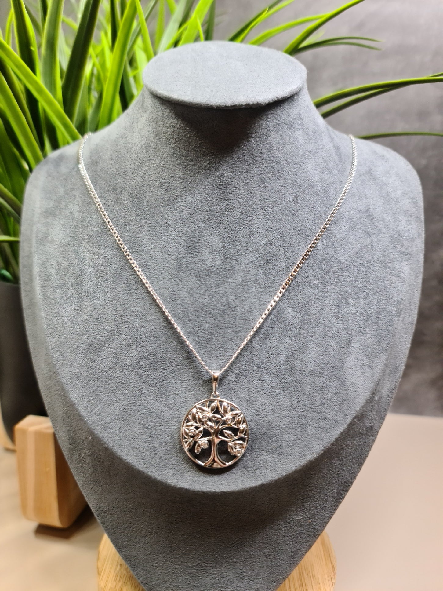 Tree of life, silver necklace image 1