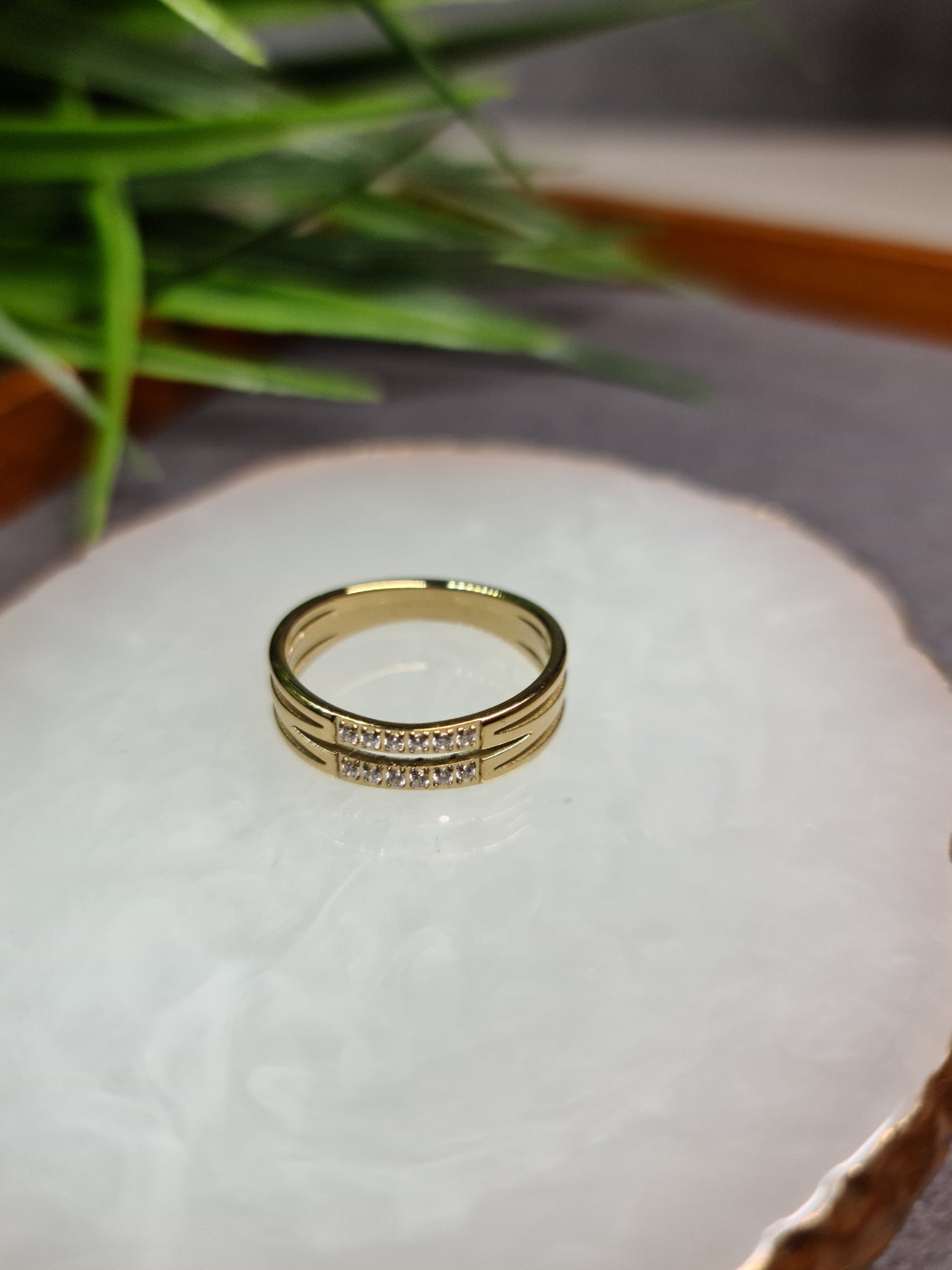 Diamante wedding ring image 1