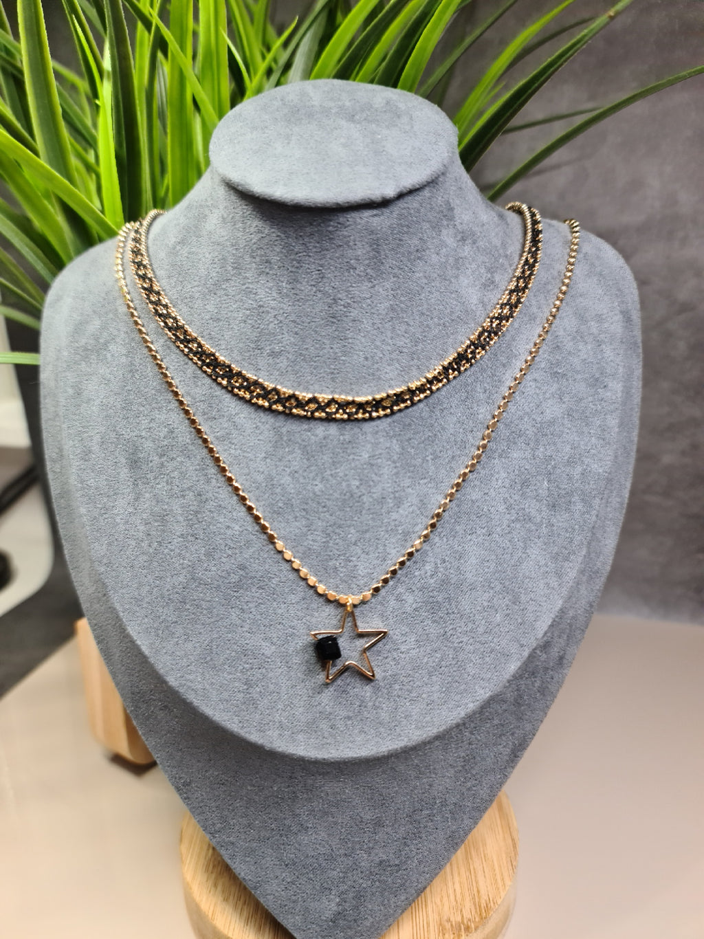 Double layer, star necklace image 0