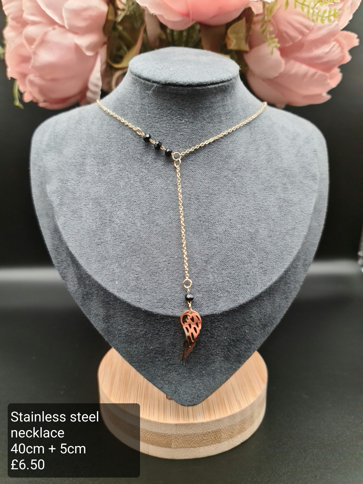 Wing, tie necklace image 0