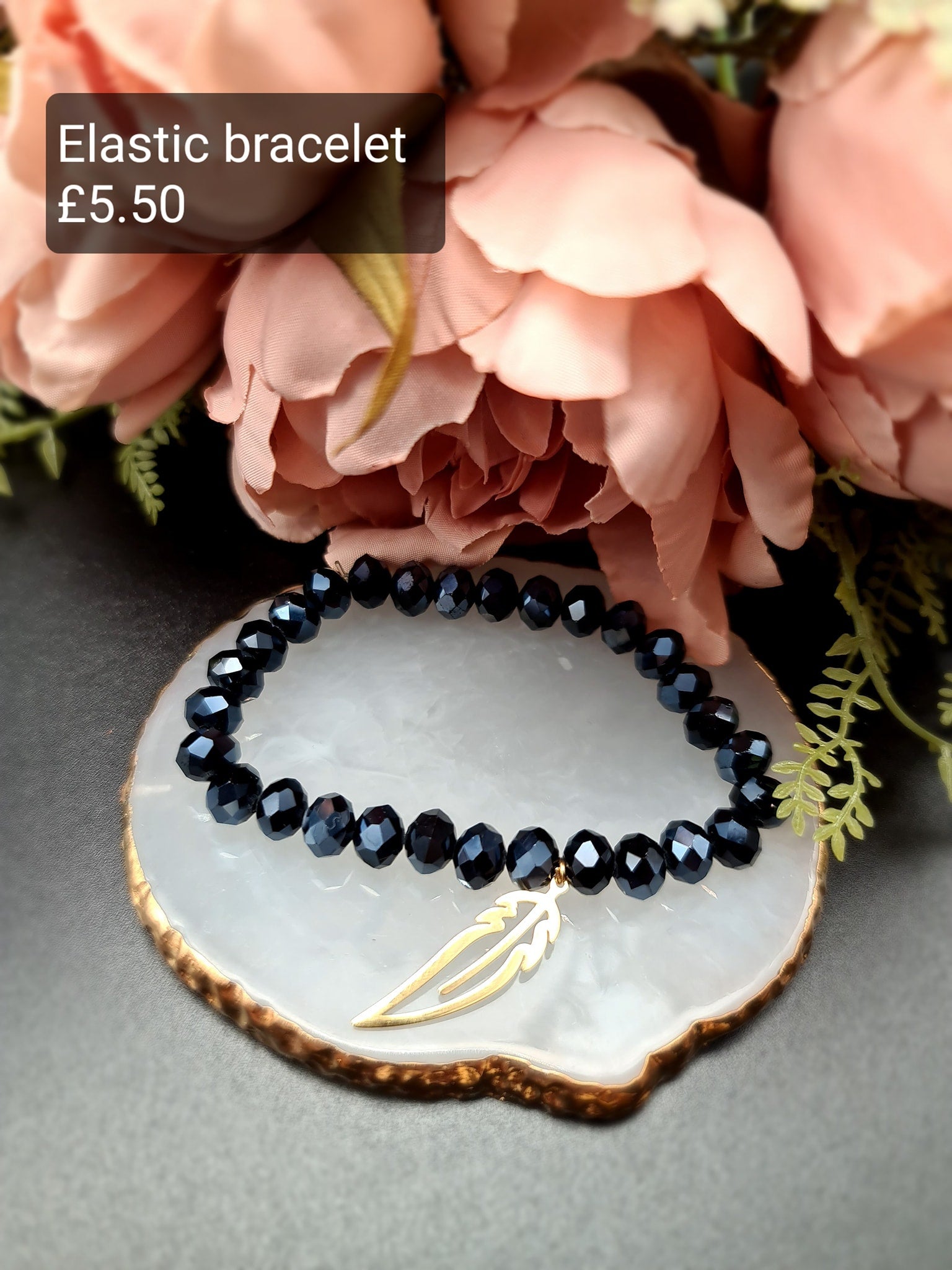 Feather, elastic bracelet image 0