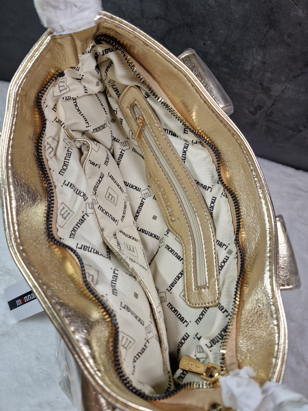 Monnari gold handbag image 3