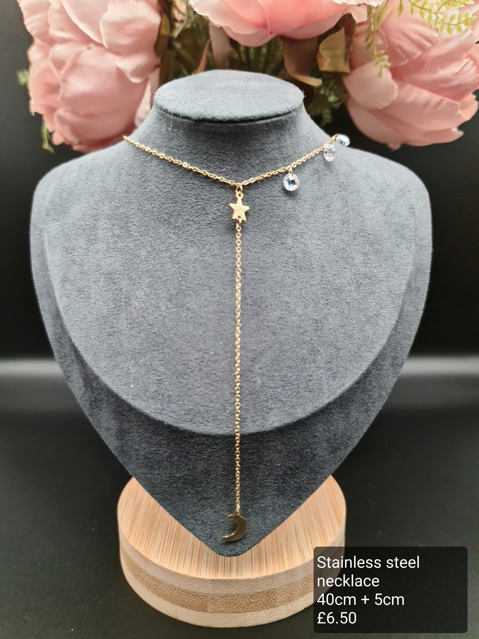 Moon, tie necklace image 0