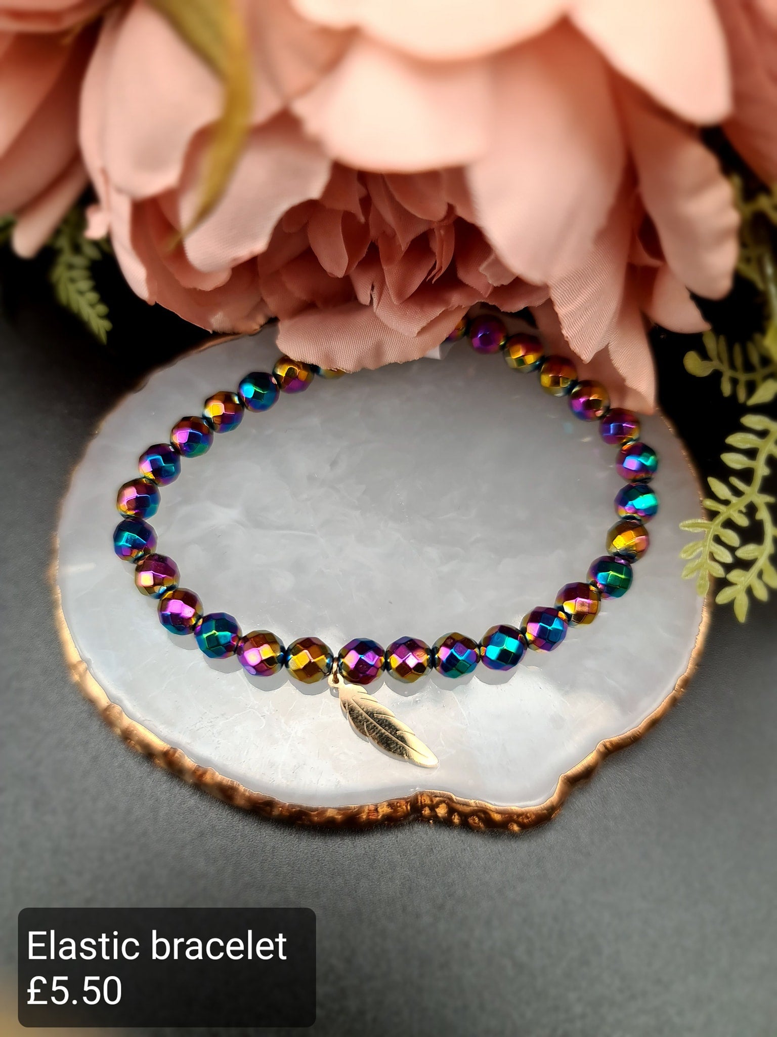 Feather, elastic bracelet image 0