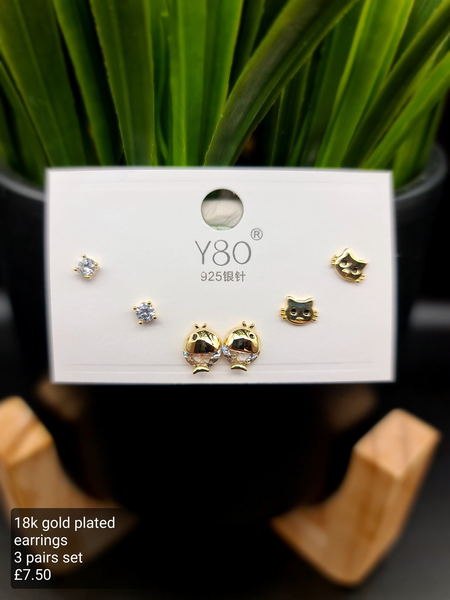 3 pairs set earrings image 0