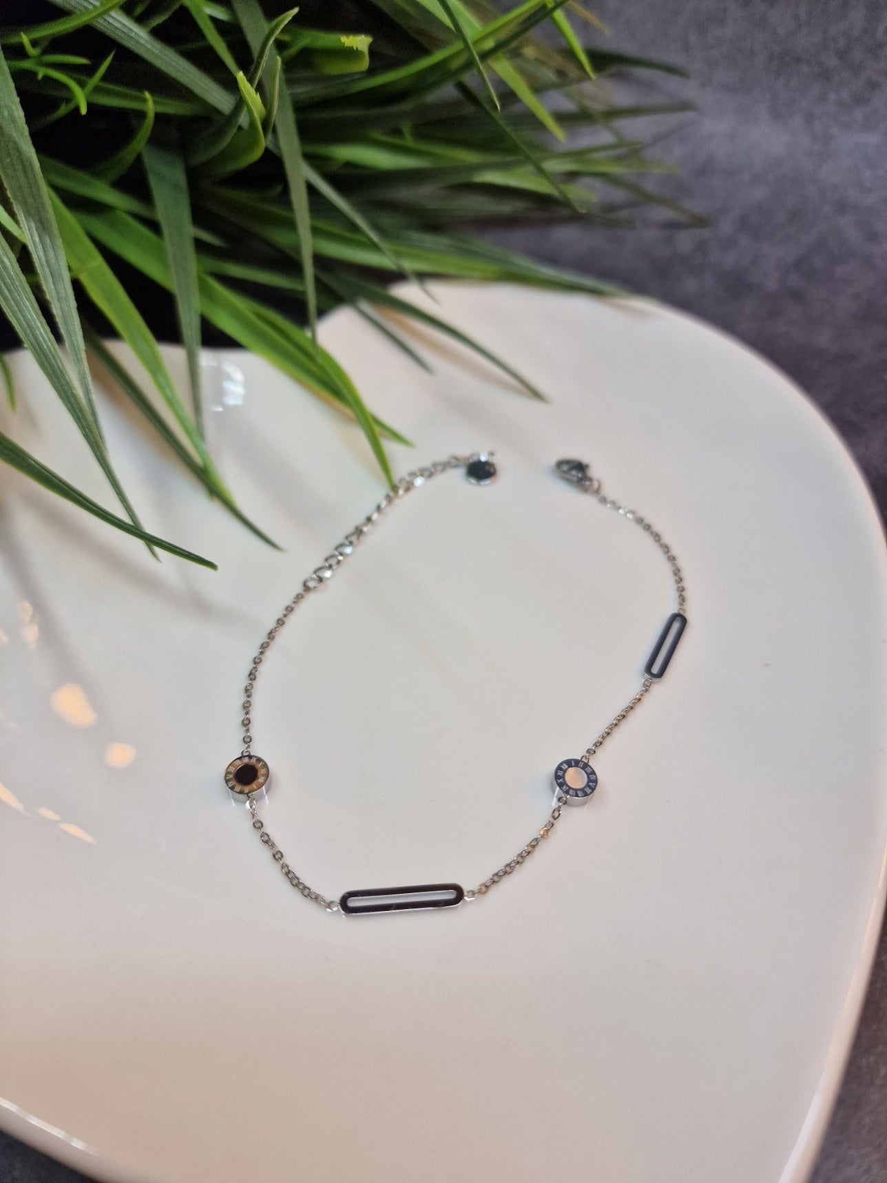 Silver, roman numbers bracelet image 0