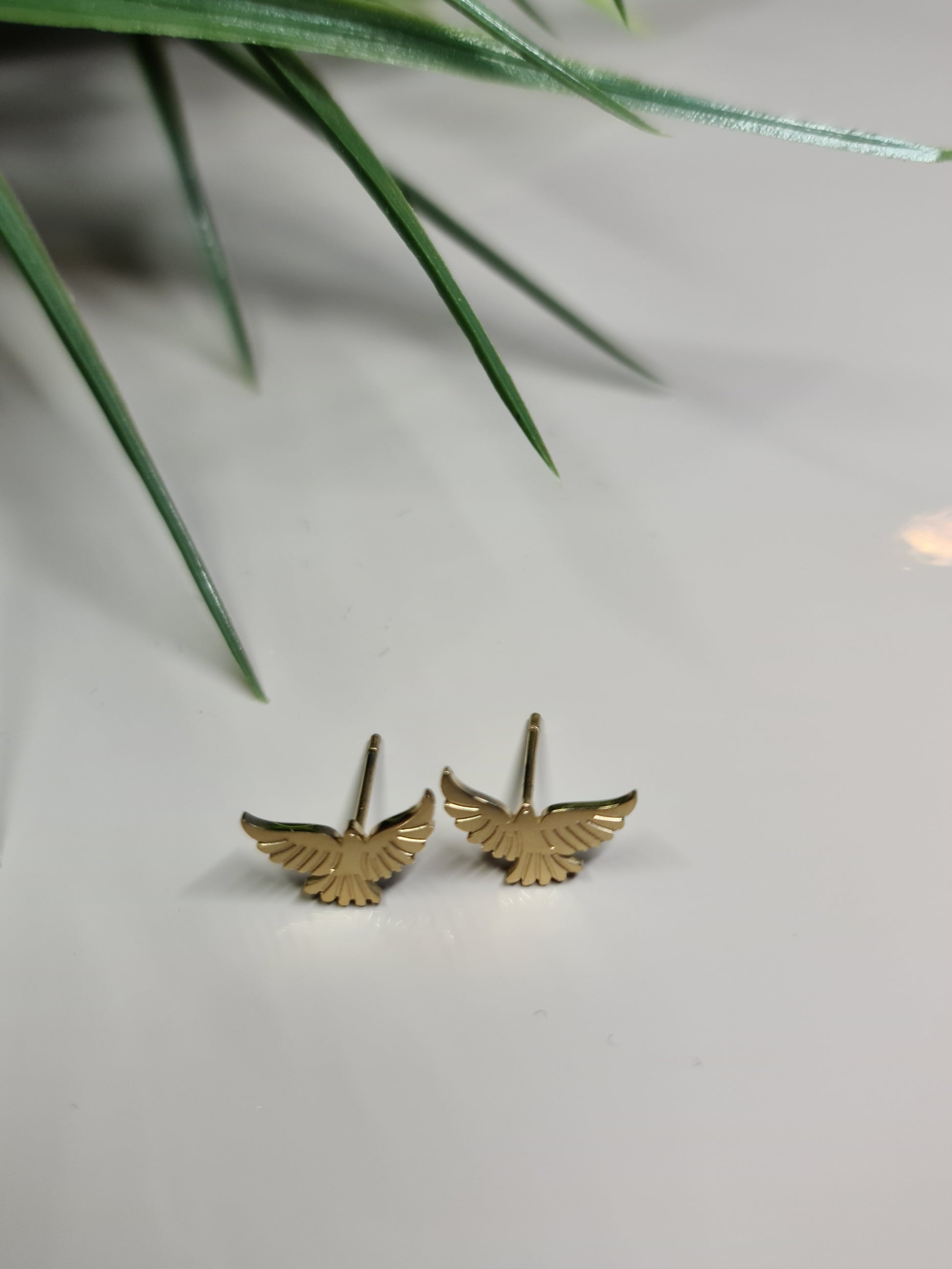 Christmas collection, dove earrings image 1