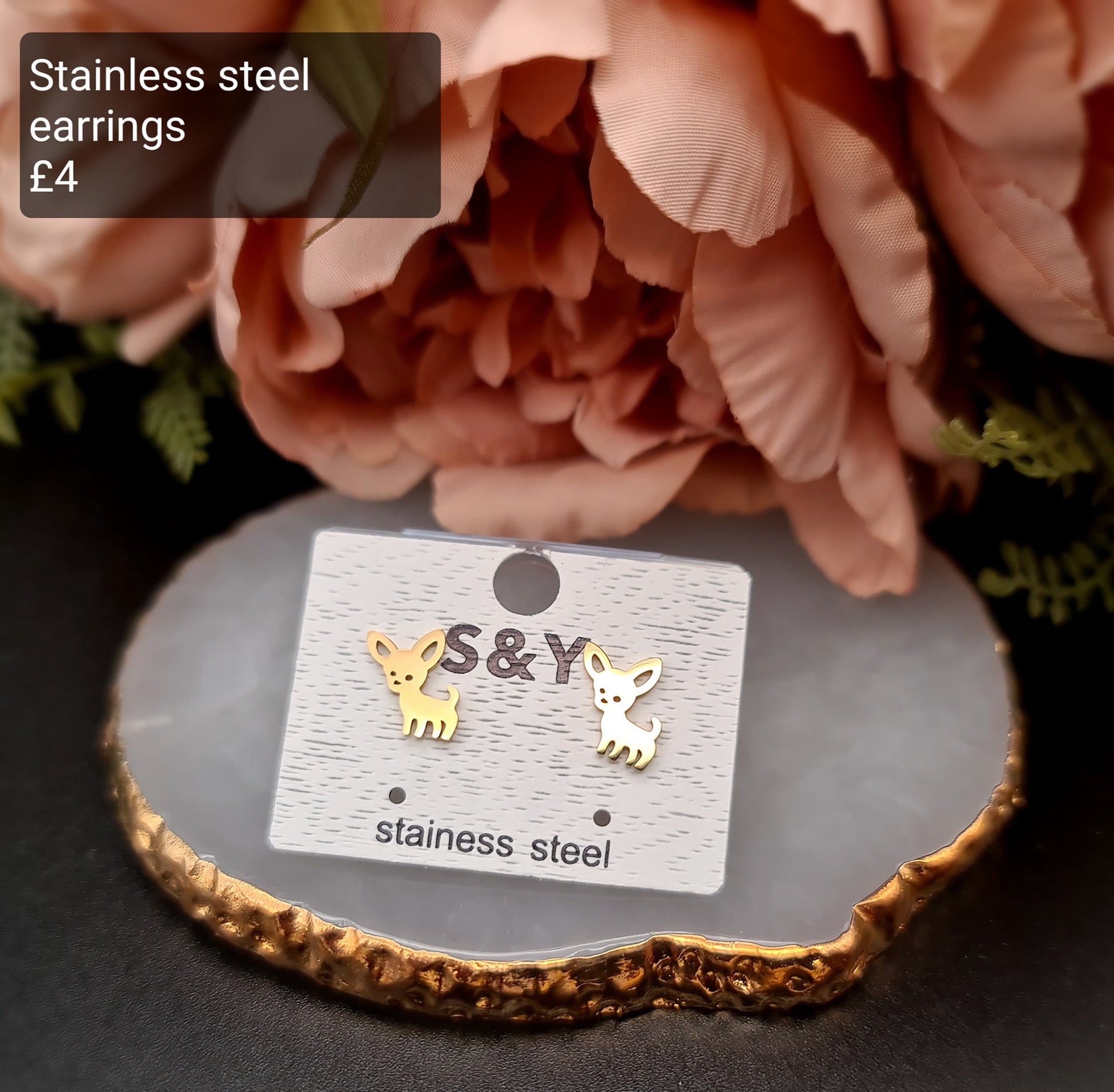 Little dog earrings image 0