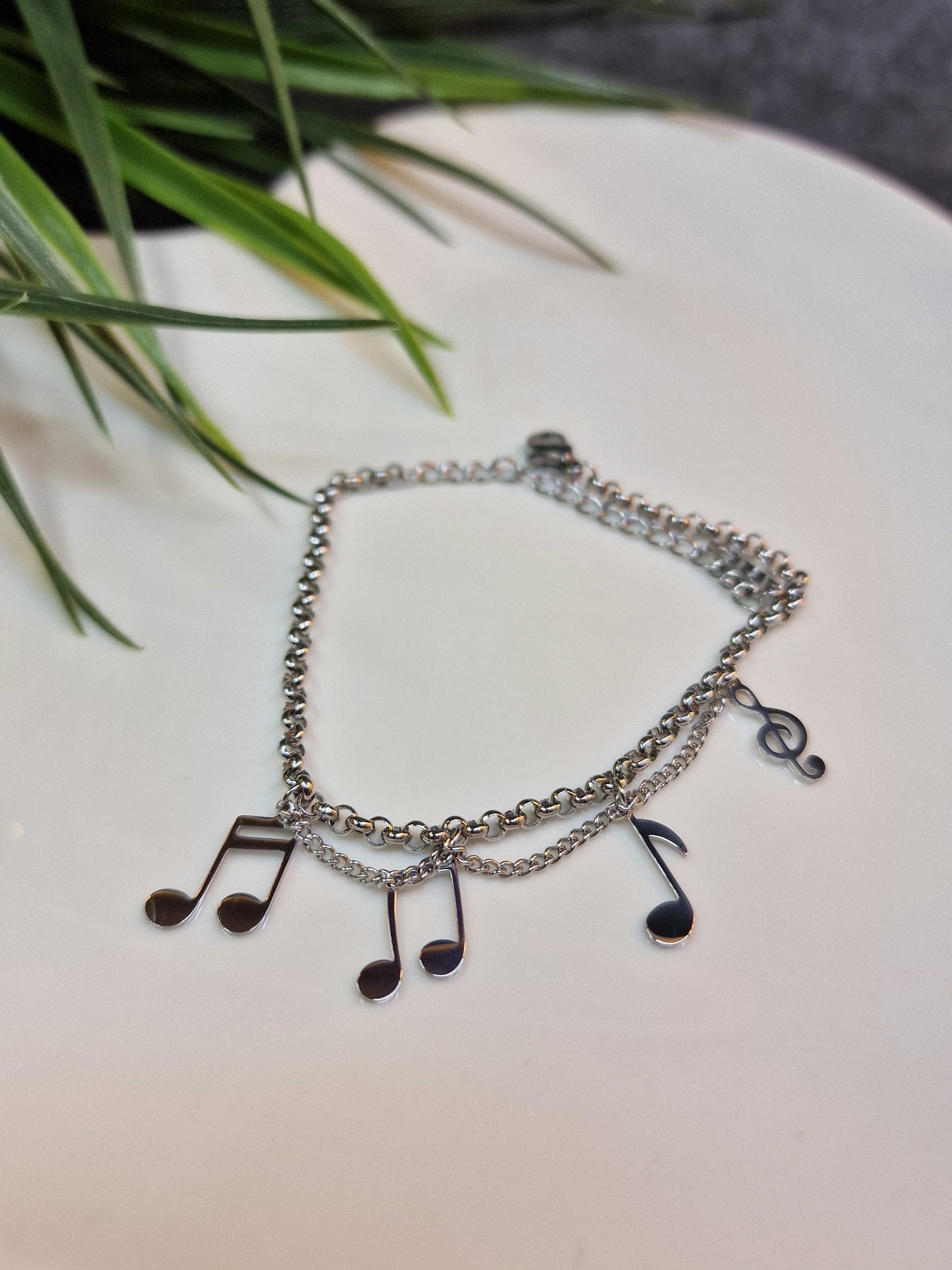 Musical notes, silver notes image 0