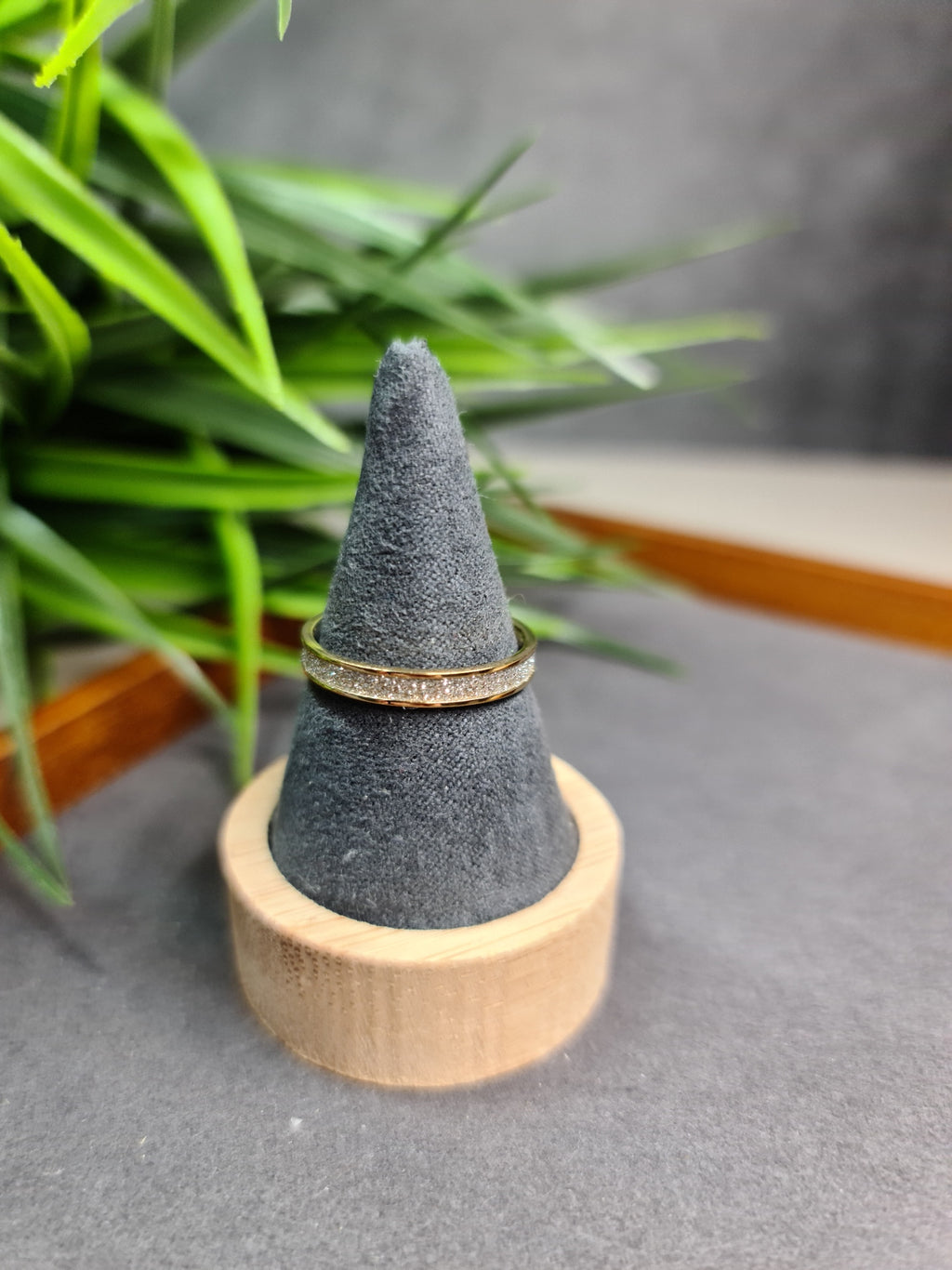 Simple, diamante wedding ring image 0