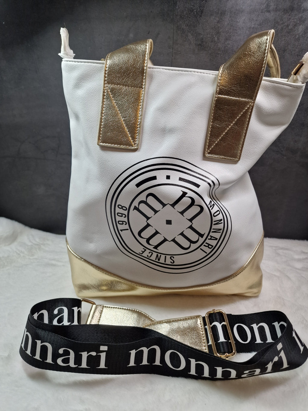 Monnari white / gold handbag image 1