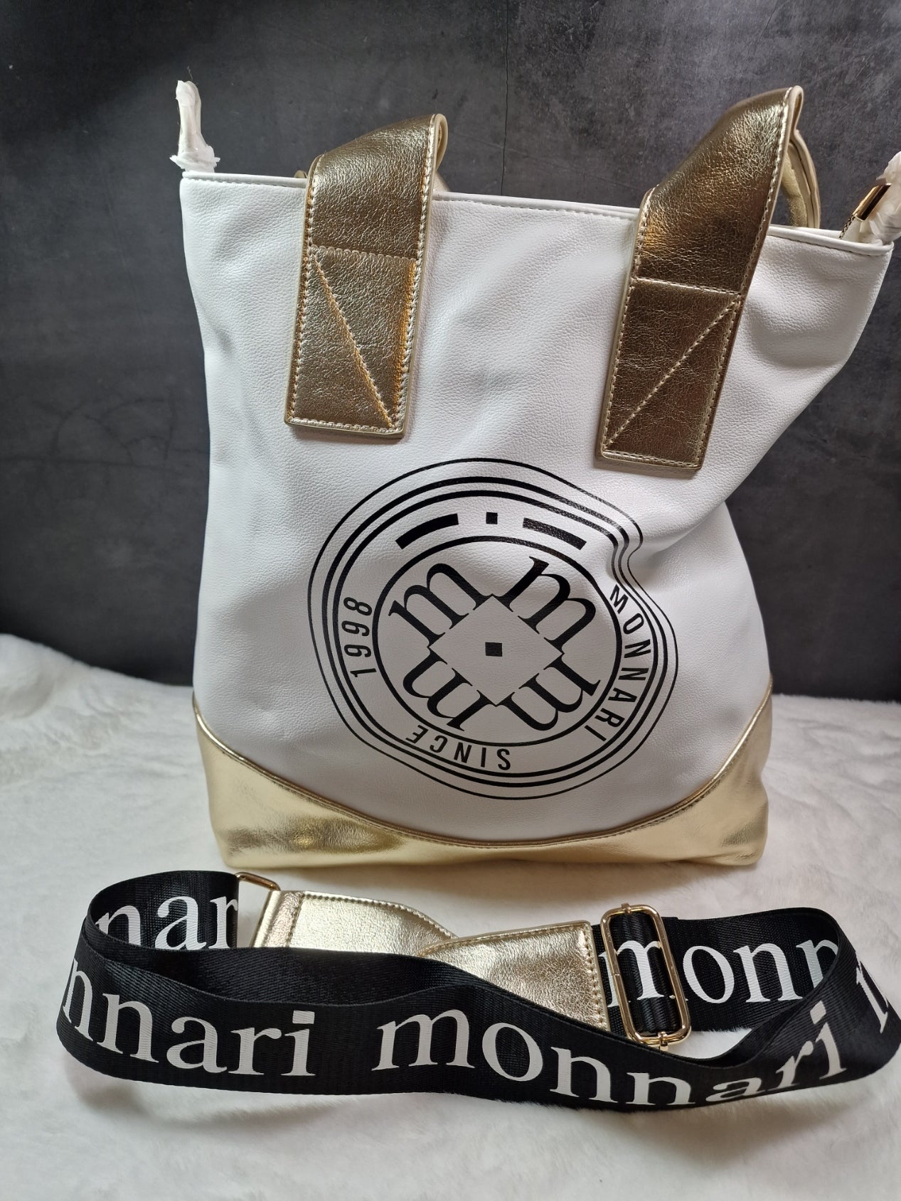 Monnari white / gold handbag image 1
