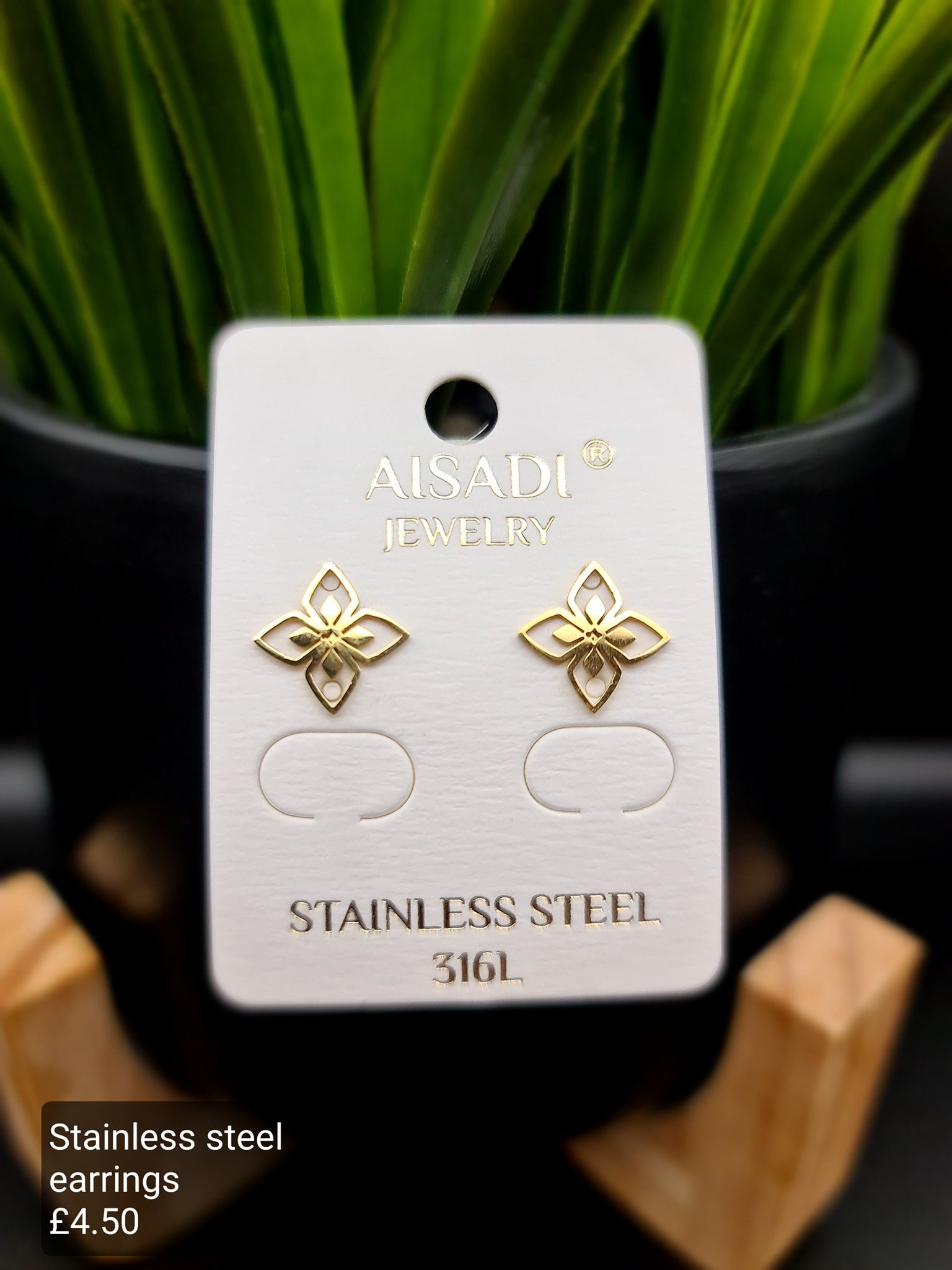 Flower lily earrings image 0