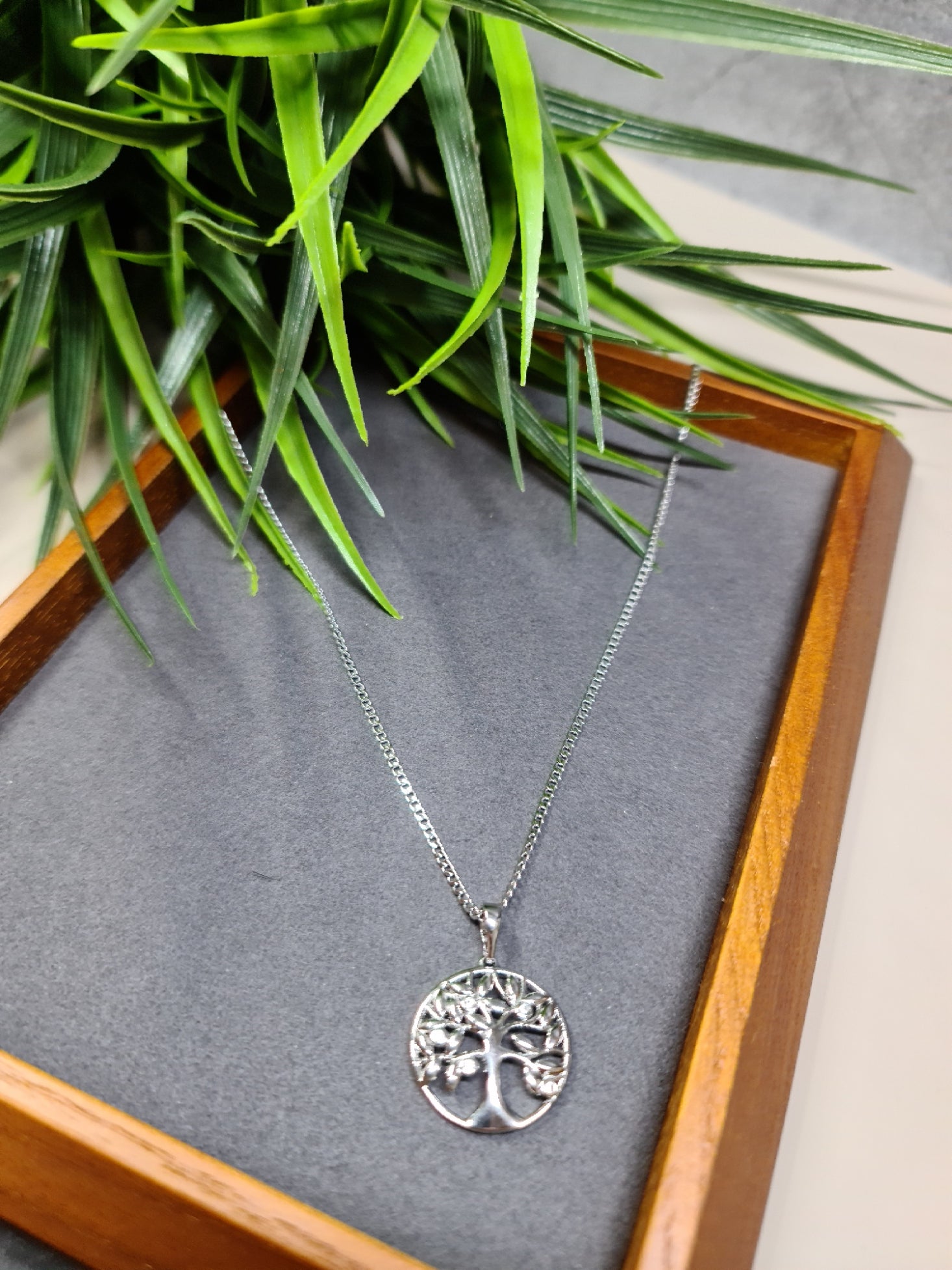 Tree of life, silver necklace image 0