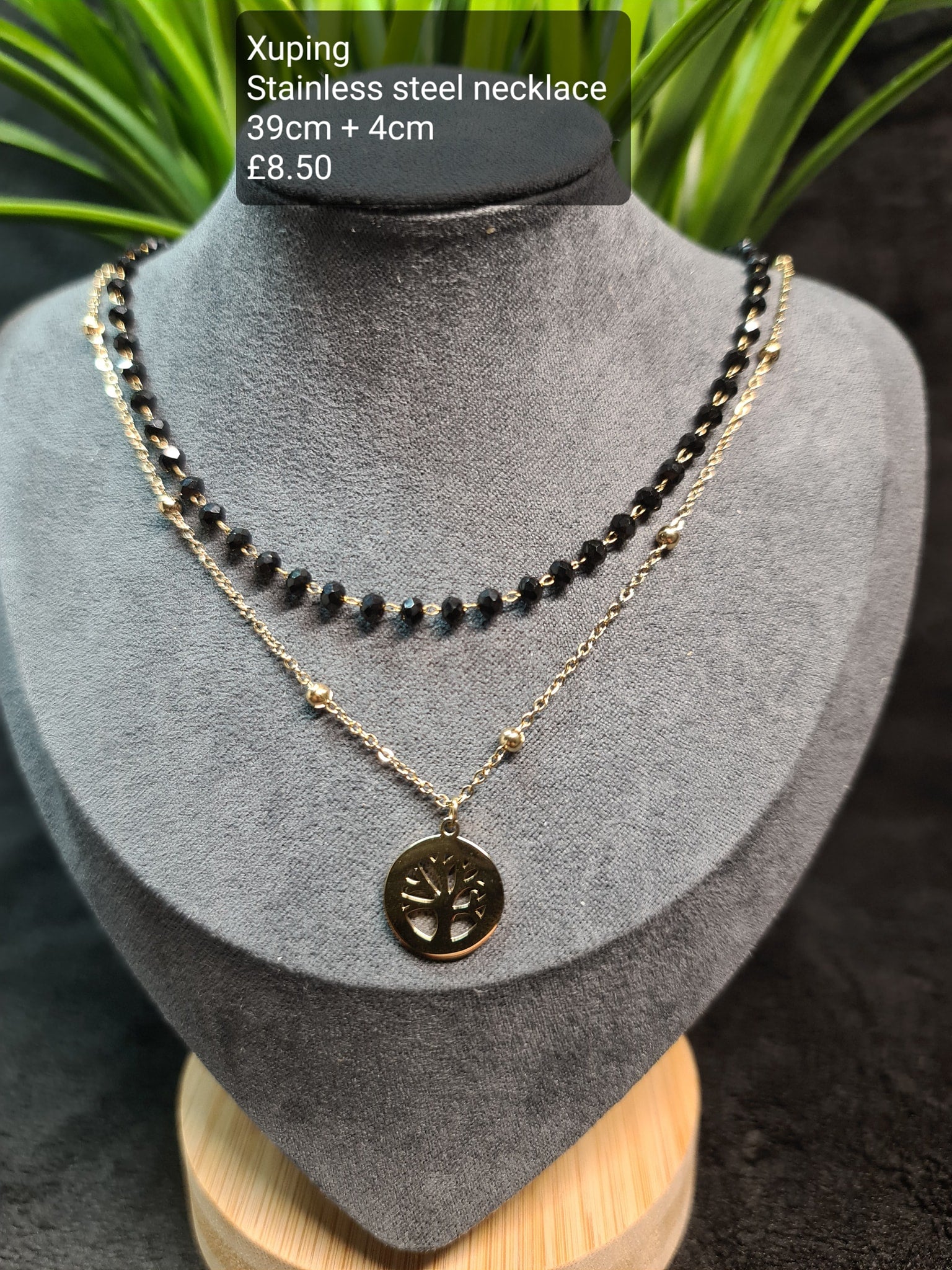 Double layer, tree of life necklace image 0