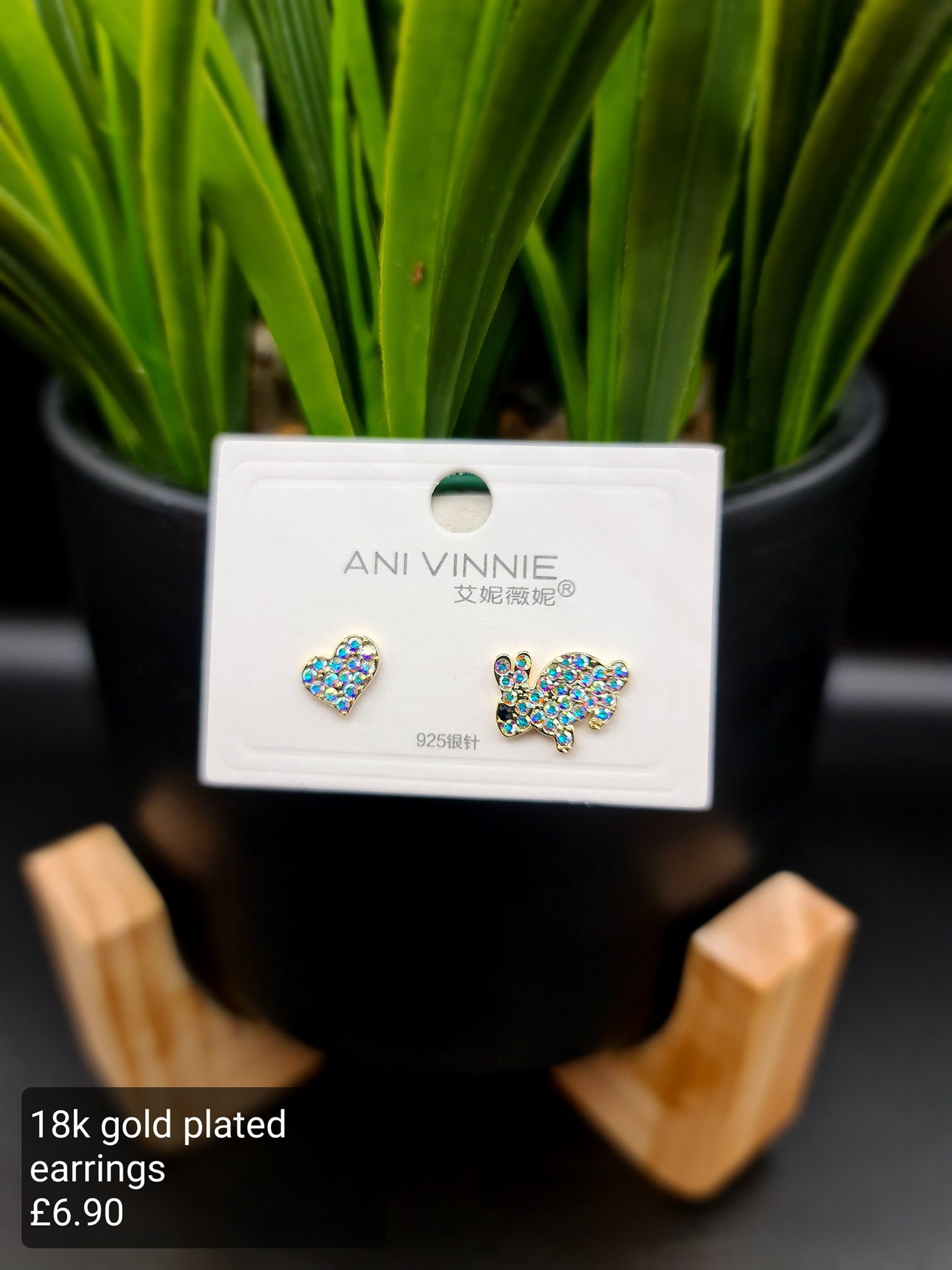 Heart, bunny earrings image 0