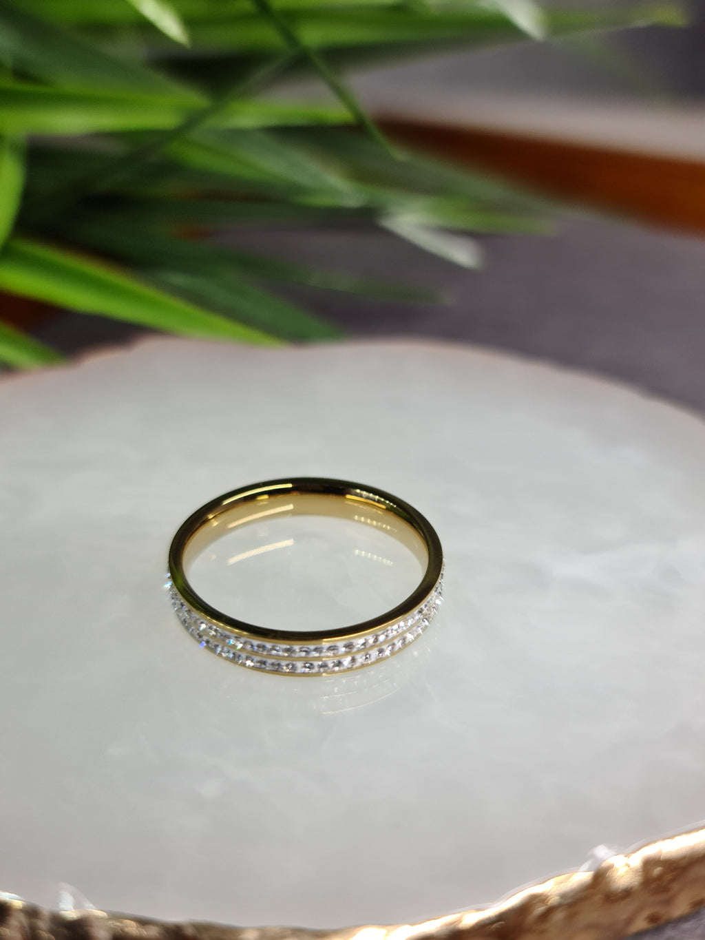 Diamante wedding ring image 1