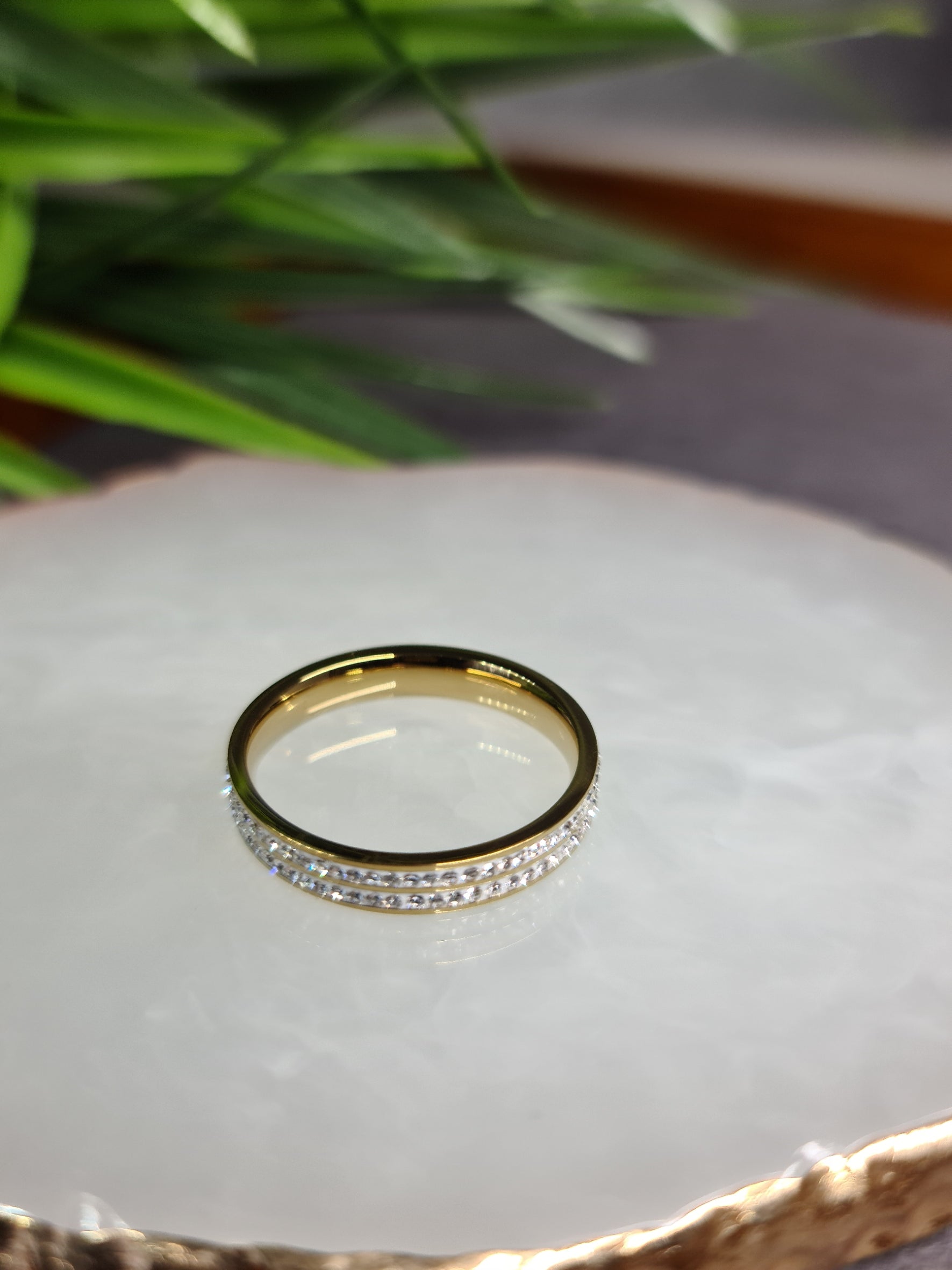 Diamante wedding ring image 1
